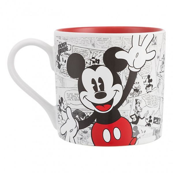 Mickey Mouse Comic-Style Print Mug with Letter F Mickey Mouse Comic-Style Print Mug with Letter F